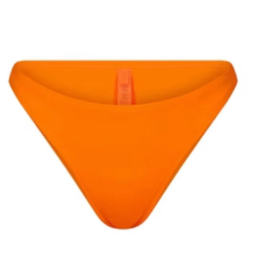 NWT Skims Swim Mid waist Bikini Bottoms new orange tangerine